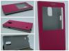 Husa book case Samsung Galaxy Note 4 Window roz