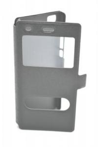Husa flip Huawei P8 Lite Book Case S-View neagra ( folie inclusa )