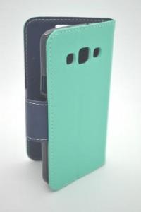 Husa flip Samsung Galaxy S3 i9300 Fancy Book Case turcoaz ( folie inclusa )