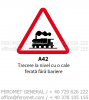 Indicatoare rutiere - Trecere la nivel cu o cale ferat&atilde; f&atilde;r&atilde; bariere