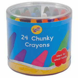 Set 24 creioane cerate Galt 24 Chunky Crayons
