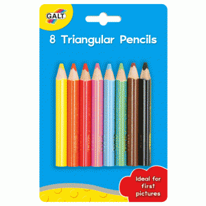 Set 8 creioane triunghiulare Galt 8 Triangular Pencils