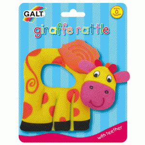 Jucarie dentitie Galt Giraffe Rattle