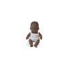 Miniland - Baby african (fata) Papusa 21cm