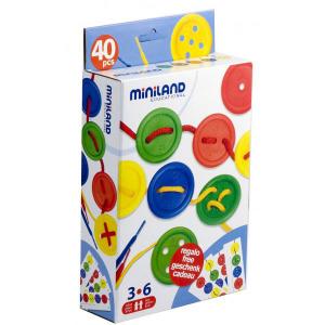 Miniland - Set cu 40 nasturi pentru activitati educative