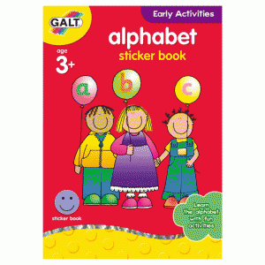 Carte activitati cu abtibilduri Galt Alphabet Book