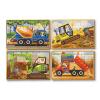 Melissa & doug - set 4 puzzle lemn in cutie -