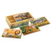 Melissa & doug - set 4 puzzle lemn in