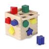 Melissa&doug - cub din lemn cu forme de