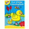 Carte de colorat cu abtibilduri galt first sticker colouring book