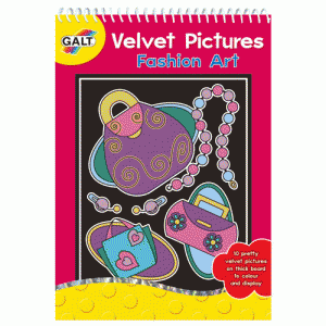 Carte de colorat cu zone de catifea Galt Velvet Pictures Fashion Art