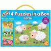 Set de 4 puzzle-uri galt 4 puzzles in a box farm