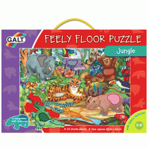 Puzzle podea cu texturi Galt Feely Floor Puzzles Jungle