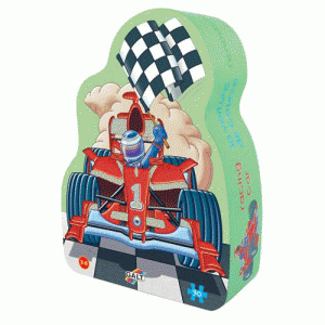 Puzzle cu zone stralucitoare Galt Foil Puzzles Racing Car