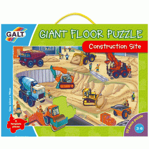 Puzzle gigant de podea Galt Giant Floor Puzzles Construction Site