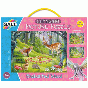 Puzzle 3D - 2 in 1 Galt Changing Picture Puzzle Enchanted Wood