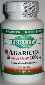 AGARICUS Blazei Murill (Forte): 1.000 mg/90 cps - Longevitate, I