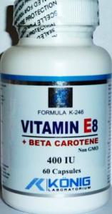 VITAMINA E8 Forte 400UI Tocoferoli+Tocotrienoli+Beta caroten