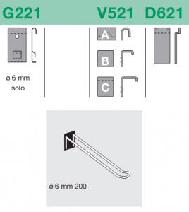 Expozitor dublu G221-V521-D621