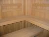 Cabina de sauna de barna din rasinos