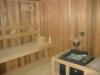 Cabina de sauna cu lambriu din cedru