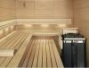 Cabina de sauna cu lambriu din molid