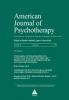 American Journal of Psychotherapy. Nr. 4/2008