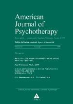 American Journal of Psychotherapy. Nr. 3/2008