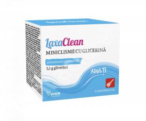 Miniclisme cu glicerina, pentru adulti, LaxaClean - 6 buc