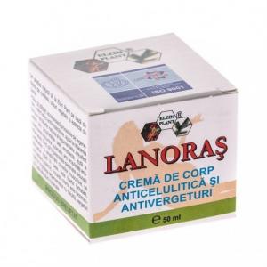 Lanoras crema anticelulitica si antivergeturi - 50 ml