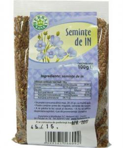 Seminte de in - 100 g Herbavit