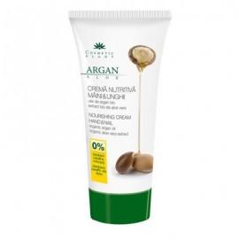 Crema nutritiva maini si unghii cu ulei de argan bio si extract bio de aloe vera - 100 ml