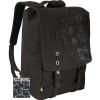 Canvas 15,4 inch tattoo backpack, slim, black