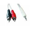 Cablu audio prel. st (jack to rca),  5m cca-458-5m