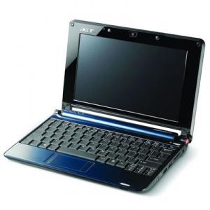 Acer AspireOne albastru safir, Intel Atom N270, 1 GB RAM, 160 GB HDD