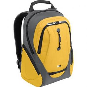 Nylon 15.4 inch Casual Sport-Backpack, Yellow-Gray