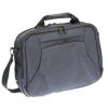 Nylon 15 inch briefcase, slim, slate-gray
