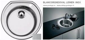 Chiuveta inox Blancorondoval Leinen, incorporabila, pentru corp de min.450 mm