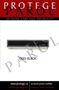 Hota OGGI BLACK 90 cm, inox/sticla neagra,  (CA13-90XFGPB)