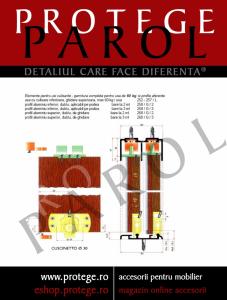 Elemente(sisteme) complete pentru 2 usi glisante,60kg/usa, sine aluminiu-2ml,glisare inferioara