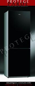 Combina frigorifica neincorporabila 60cm, sticla negru grafit, Smeg, design Linea, F32PVA-1