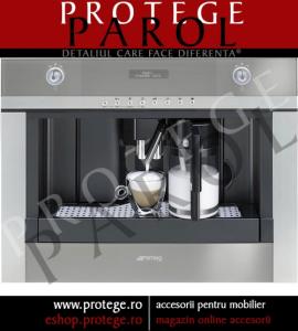 Masina automata cafea incorporabila, sticla  argintie/ inox, SMEG, CMSC451