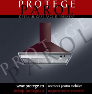 Hota de Perete 90 cm, vin rosu/butoane argintii, SMEG Italia, design Classica, KD90RW