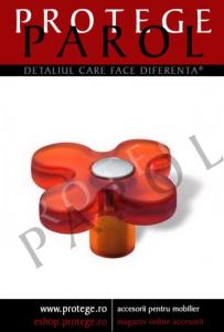 Buton floare portocaliu inchis, S.8116-50SN18MV11