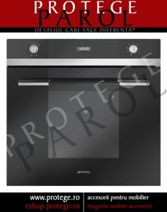 Cuptor electric multifunctional, 60 cm, sticla neagra, SMEG Italia, Design Linea, SC106N-8