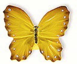 Buton fluture galben