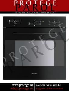 Cuptor electric multifunctional, 60 cm,negru, SMEG Italia, Linia Elementi, SC465N-8