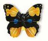 Buton fluture negru galben