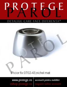 Picior fix 0702-43,nichel mat, JPP.0702-43MV21