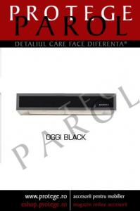 Hota OGGI BLACK 90 cm, inox/sticla neagra,  (CA13-90XF11PB)